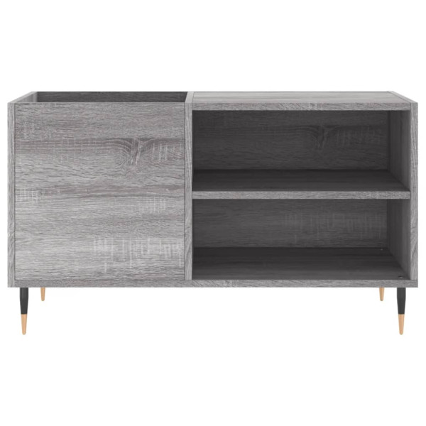 Mueble de discos madera de ingeniería gris Sonoma 85x38x48 cm M 4