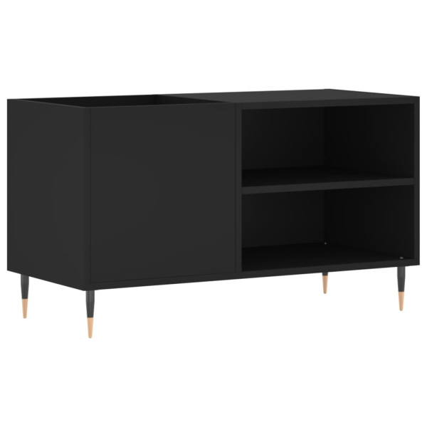 Mueble de discos madera de ingeniería negro 85x38x48 cm M 2