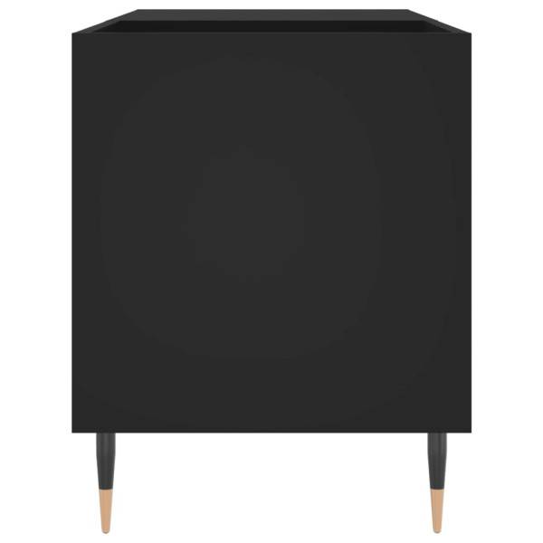 Mueble de discos madera de ingeniería negro 85x38x48 cm M 5