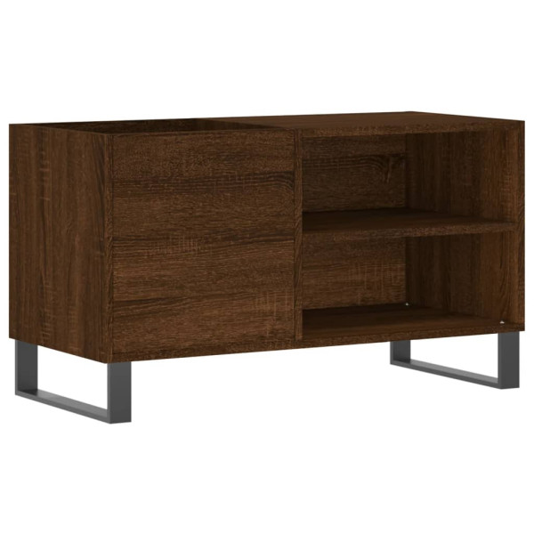 Mueble de discos madera de ingeniería marrón roble 85x38x48 cm M 2