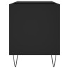 Mueble de discos madera de ingeniería negro 85x38x48 cm 5