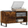 Mueble de discos madera de ingeniería roble ahumado 85x38x48 cm 3