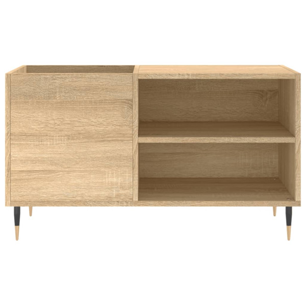 Mueble de discos madera de ingeniería roble Sonoma 85x38x48 cm M 4