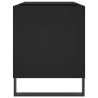 Mueble de discos madera de ingeniería negro 85x38x48 cm 5