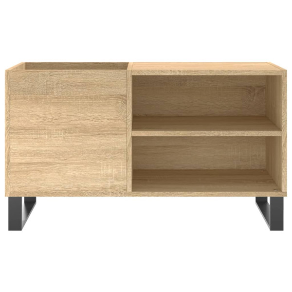 Mueble de discos madera de ingeniería roble Sonoma 85x38x48 cm M 4