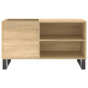 Mueble de discos madera de ingeniería roble Sonoma 85x38x48 cm 4