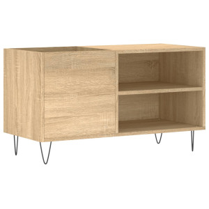 Mueble de discos madera de ingeniería roble Sonoma 85x38x48 cm H