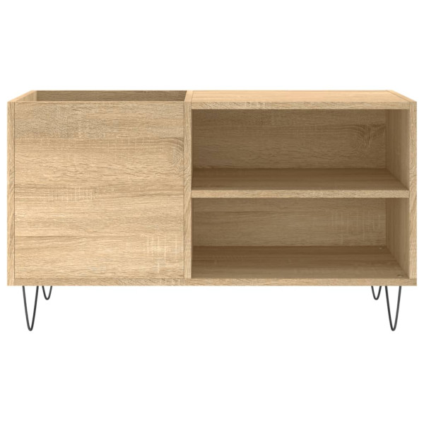 Mueble de discos madera de ingeniería roble Sonoma 85x38x48 cm M 4
