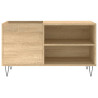 Mueble de discos madera de ingeniería roble Sonoma 85x38x48 cm 4