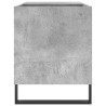 Mueble de discos madera de ingeniería gris hormigón 85x38x48 cm 5