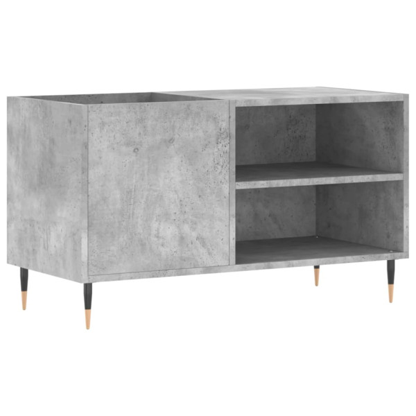 Mueble de discos madera de ingeniería gris hormigón 85x38x48 cm M 2