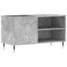 Mueble de discos madera de ingeniería gris hormigón 85x38x48 cm 2