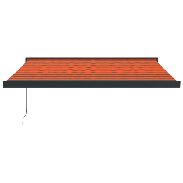 Toldo retrátil 3x2.5 m tecido e alumínio laranja e castanho M 3