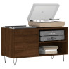 Mueble de discos madera de ingeniería marrón roble 85x38x48 cm 3
