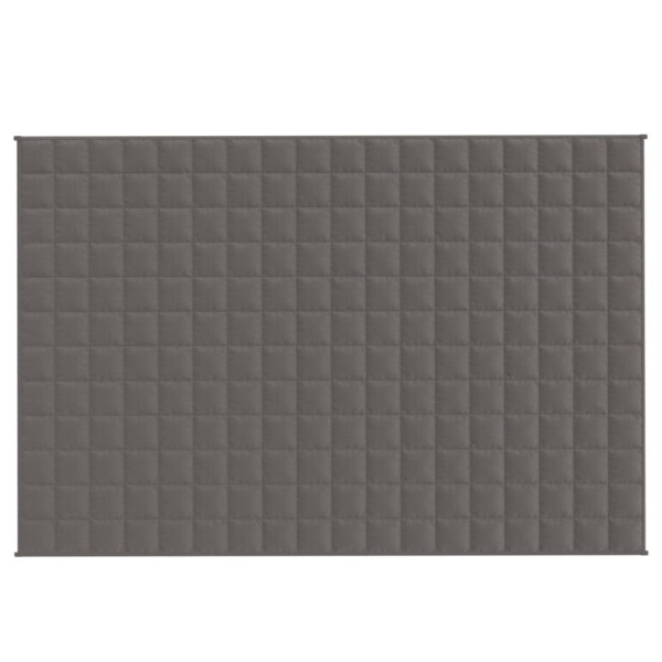 Manta pesada 5 kg 122x183 cm tecido cinza M 3