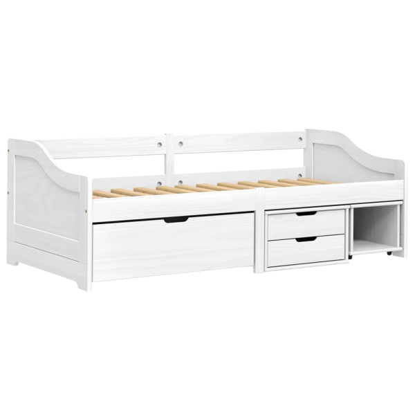 Sofá cama con 3 cajones madera maciza pino blanca IRUN 90x200cm M 3