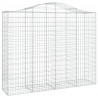 Cestos gabião arqueados 30 pcs 200x50x160/180 ferro galvanizado 3