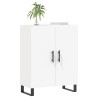 Aparador de madera de ingeniería blanco 69.5x34x90 cm 3