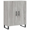 Aparador de madera de ingeniería gris Sonoma 69.5x34x90 cm 2