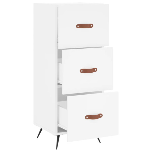 Aparador madera de ingeniería blanco 34.5x34x90 cm M 5