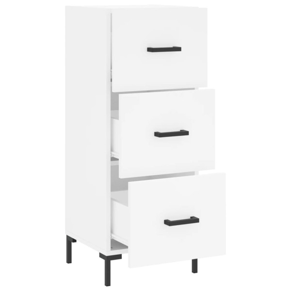 Aparador de madeira de engenharia branco 34,5x34x90 cm M 5