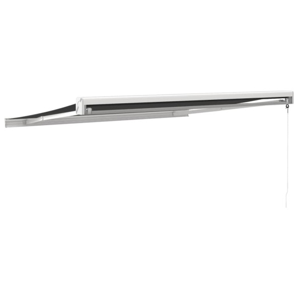 Toldo retrátil 3.5x2.5 m tecido e alumínio antracite M 5