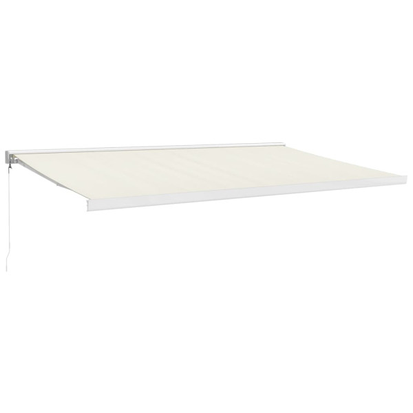 Toldo retráctil aluminio y tela color crema 5x3 m M 2