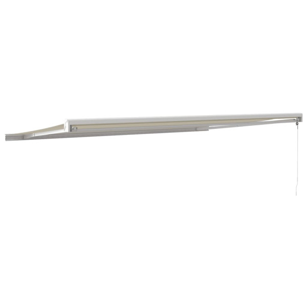 Toldo retrátil 5x3 m tecido e alumínio cor creme M 5