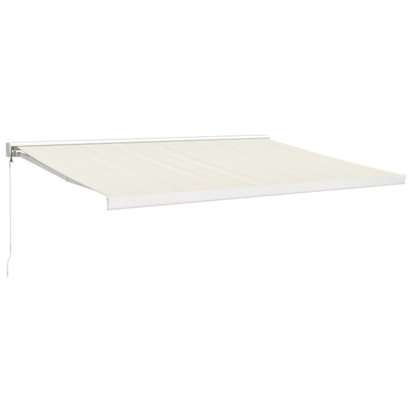 Toldo retrátil 4x3 m tecido e alumínio cor creme M 2