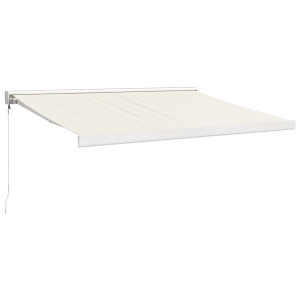Toldo retrátil 3.5x2.5 m tecido e alumínio cor creme H