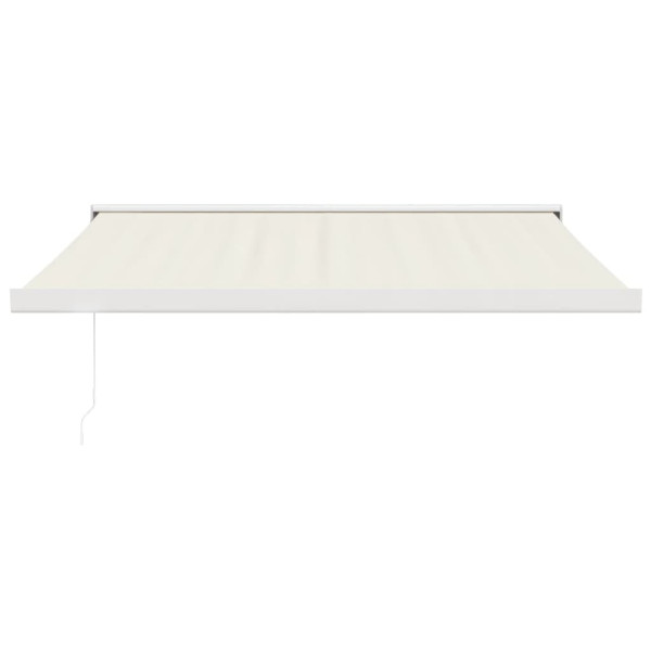 Toldo retráctil aluminio y tela color crema 3.5x2.5 m M 3