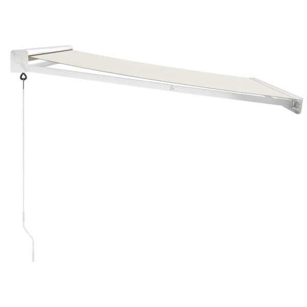 Toldo retráctil aluminio y tela color crema 3.5x2.5 m M 4