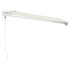 Toldo retráctil aluminio y tela color crema 3.5x2.5 m 4