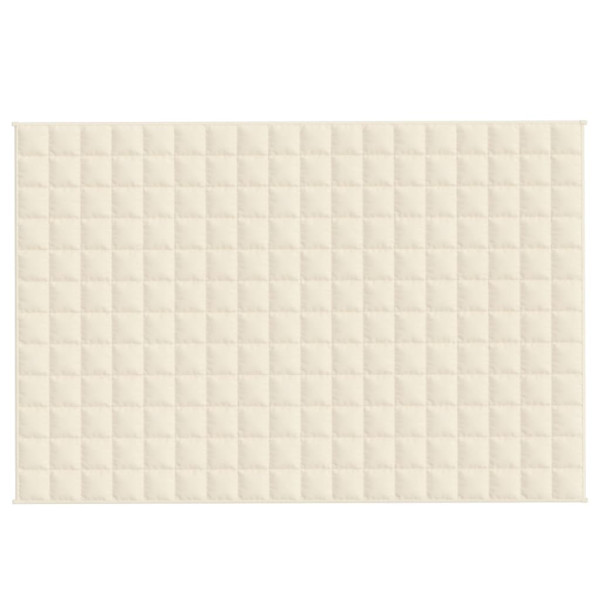 Manta pesada 9 kg 120x180 cm tecido creme-claro M 3