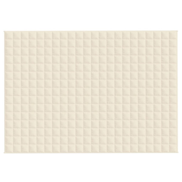 Manta pesada 11 kg 155x220 cm tecido creme-claro M 3