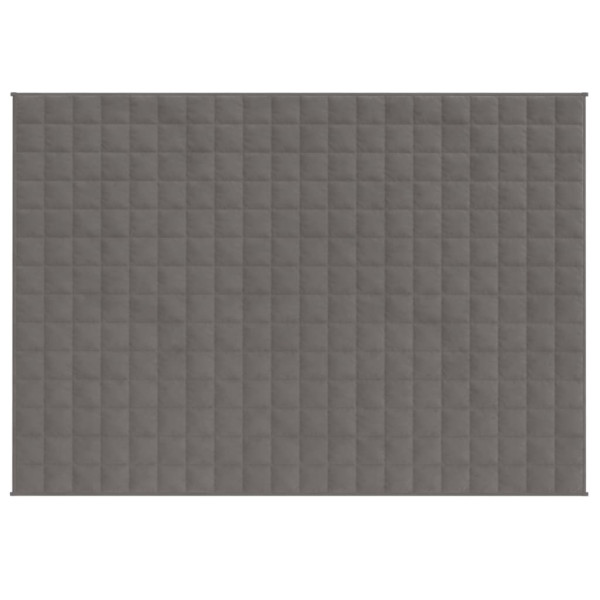 Manta pesada 7 kg 150x200 cm tecido cinza M 3