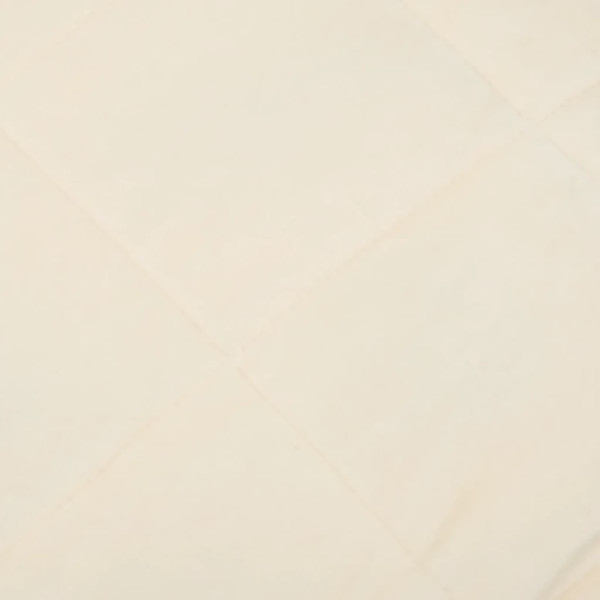 Manta pesada 6 kg 137x200 cm tecido creme-claro M 4