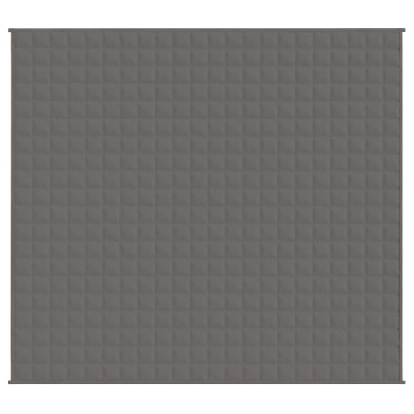 Manta pesada 9 kg 200x230 cm tecido cinza M 3