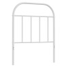 Cabeceira de cama 75 cm metal branco 2