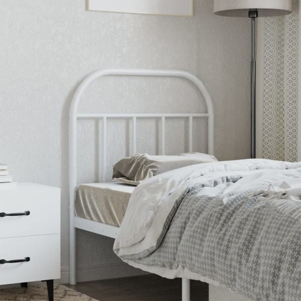 Cabeceira de cama 75 cm metal branco M 3