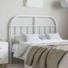 Cabeceira de cama 120 cm metal branco 1