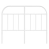 Cabeceira de cama 120 cm metal branco 4