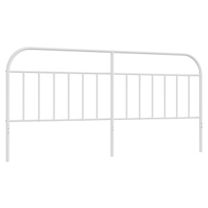 Cabeceira de cama 200 cm metal branco H