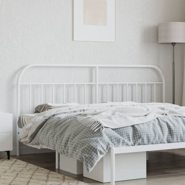 Cabeceira de cama 200 cm metal branco M 3