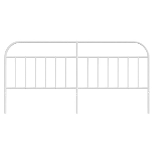 Cabeceira de cama 200 cm metal branco M 4