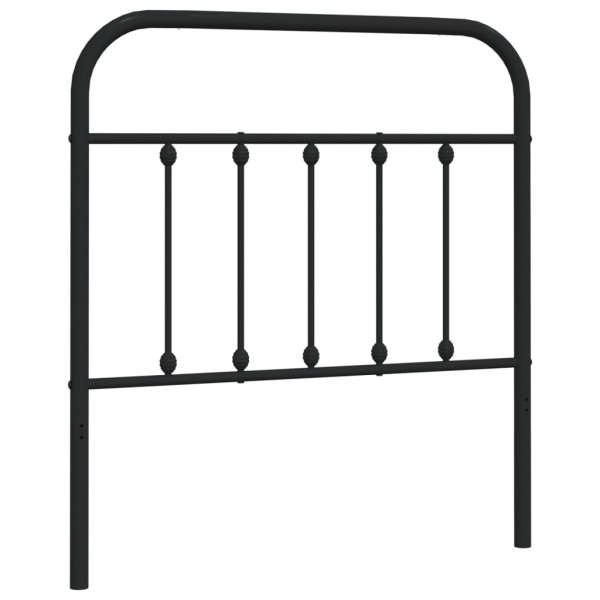 Cabeceira de cama 80 cm metal preto M 2