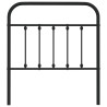 Cabeceira de cama 80 cm metal preto 4