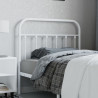 Cabeceira de cama 100 cm metal branco 1