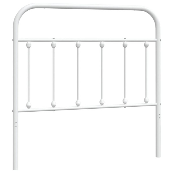 Cabecero de metal blanco 100 cm M 2