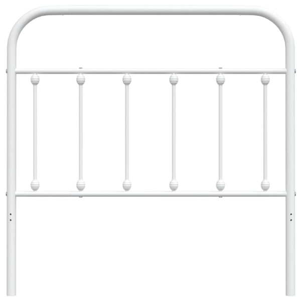 Cabeceira de cama 100 cm metal branco M 4